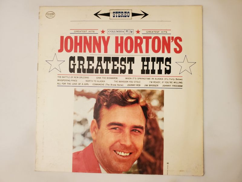 Johnny Horton Johnny Horton's Greatest Hits vinyl record
